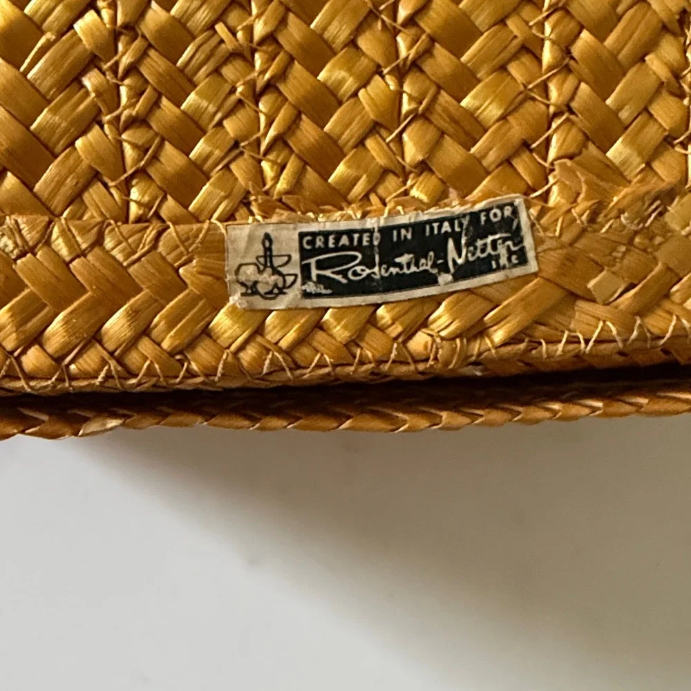 Vintage Rosenthal Netter Rattan Tissue Box Made in Italy